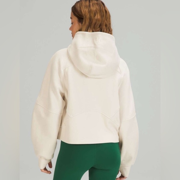 Lululemon Scuba Oversized Half-Zip Hoodie White Opal M/L - Picture 11 of 11